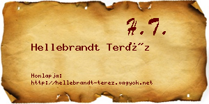 Hellebrandt Teréz névjegykártya